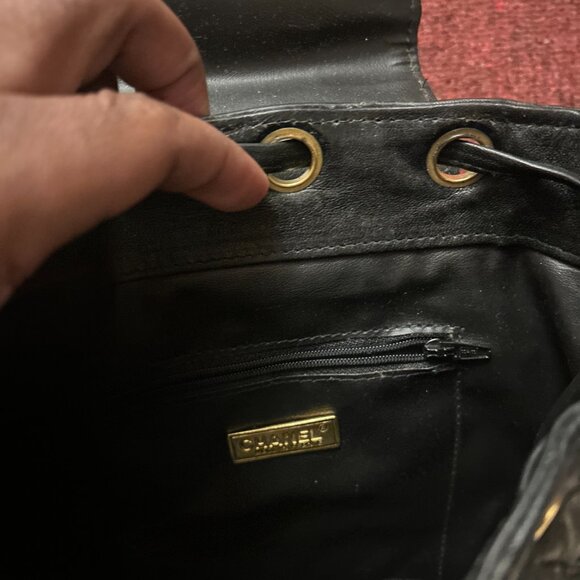 Chanel Black Quilted Lambskin Medium Backpack - Picture 2 of 3